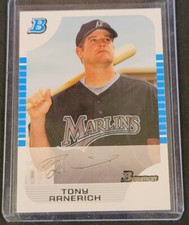 Tony Arnerich ROOKIE 2005 Bowman Chrome RC #250 Florida Marlins  012/240 SP