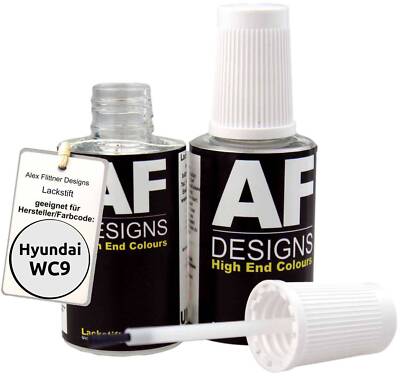 Lackstift für Hyundai WC9 Hyper White Perl schnelltrocknend 2x20ml Autolack