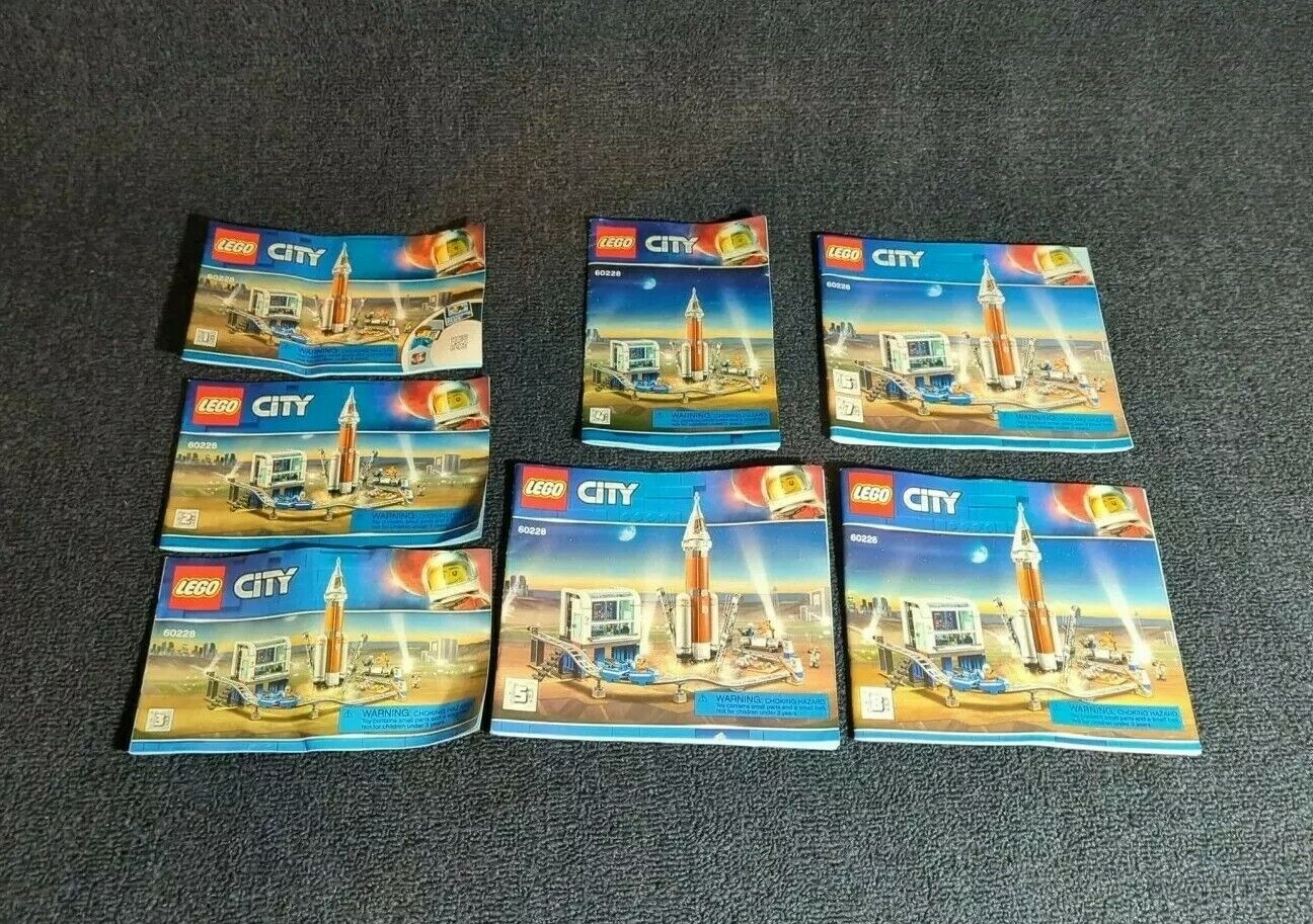 Lego City 60228 Space Rocket Launch Control Instruction Manuals ONLY 1-8 eBay