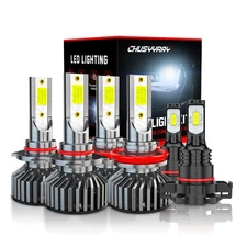 12000K LED Headlight+Fog Light Bulbs Kit For Chevy Silverado 1500 2500 2007-2015