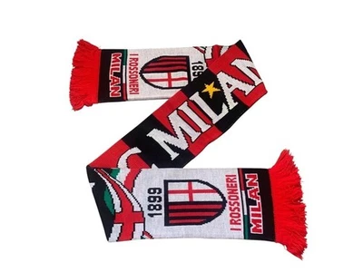 AC Milan Fan Schal - Fußball Jaquard Schal AC Mailand - Bild 1 von 2