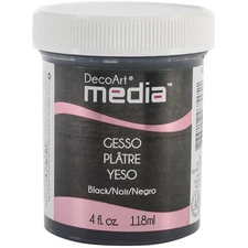 DecoArt Media Gesso 4oz-Black