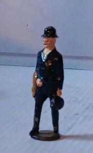 Vintage Lead Johillco  "Man Passenger with Bag" Excellent Cond Free Ship 