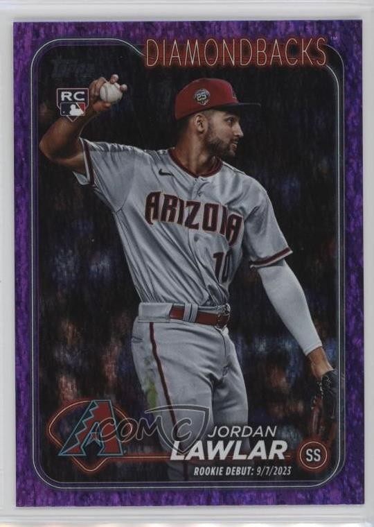 2024 Topps Update Debut Purple Holo Foilboard /799 Jordan Lawlar Rookie RC 1g5d