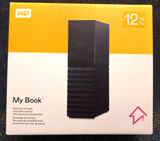 WD My Book 12TB Desktop External Hard Drive - WDBBGB0120HBK-NESN - Brand New