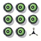 B BREAKFREE 8 Pack Roller Skate Wheels 62 * 42MM 90A With Bearings And Mounti...