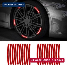 20PCS Reflective Car Wheel Decorative Stripe Stickers, Night Safety Warning Tape
