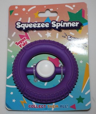 Squeezee Spinner Stress Relief Fidget Toy 2-in-1 Purple Squeeze MMG Brands NEW