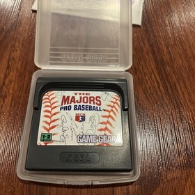 The Majors Pro Baseball (Sega Game Gear 1992). Game Cartridge & Manual (Tested)