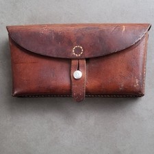 Ancienne Cartouchiere En Cuir Armee Suisse