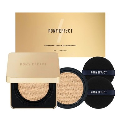 Pony Effect Coverstay Cushion Foundation EX 15g+Refill 3 Shades Choose