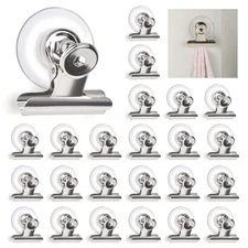 Suction Cup Clips for Windows 24Pcs Suction Clips Clear Suction Cup Clamp Hol...
