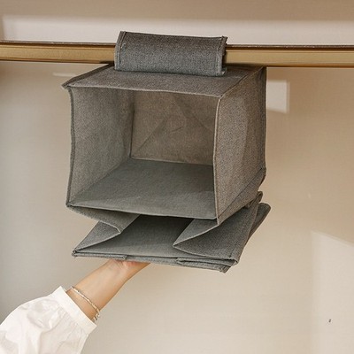 Large Capacity Foldable Hanging Storage Organizer Bag for Wardrobe Clothes