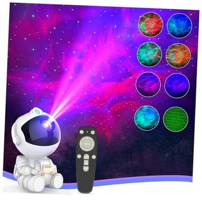 Astronaut Galaxy Projector for Bedroom Decor, Birthday Gifts for Adults White
