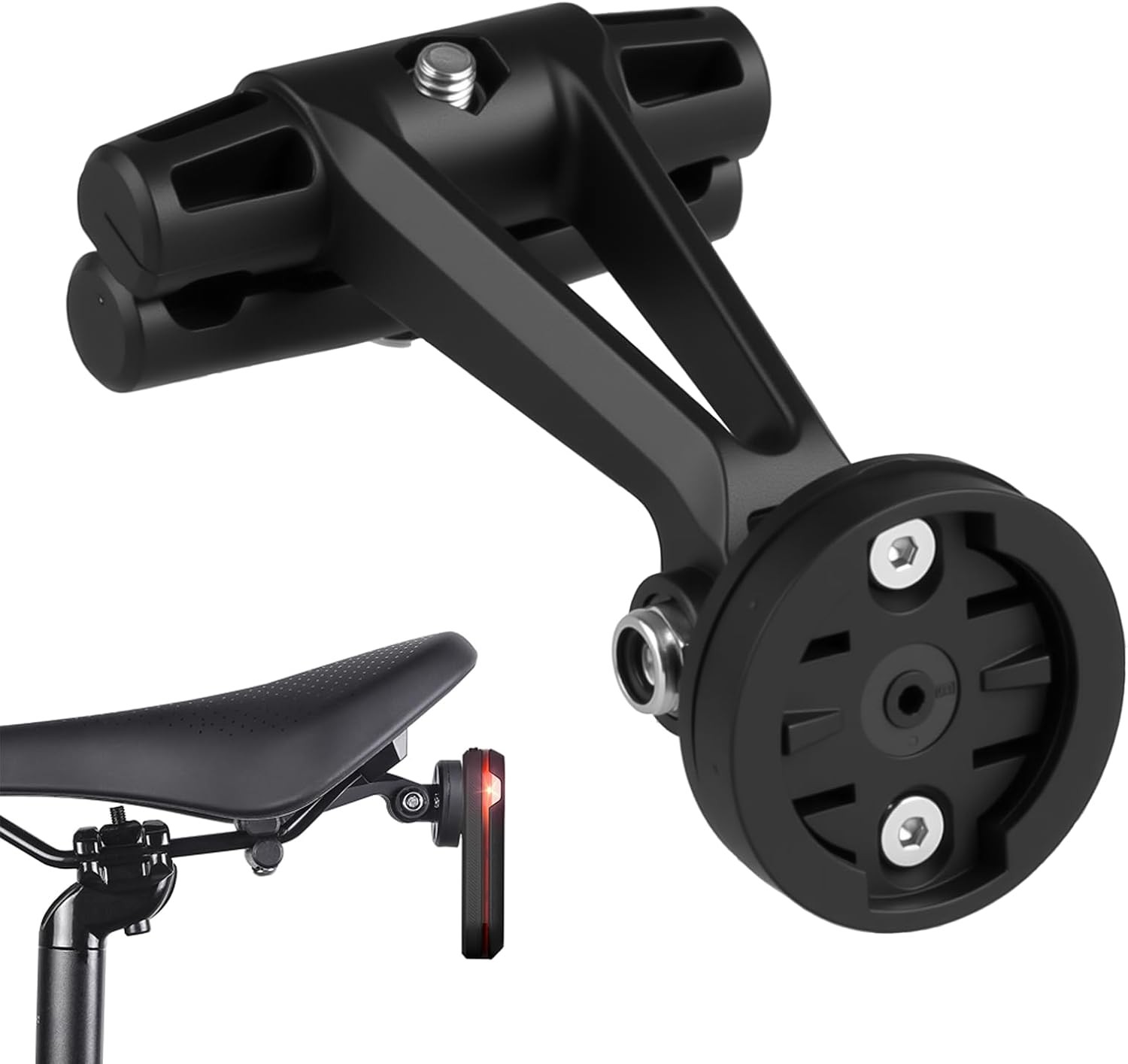 Support de selle vélo anti-vibration et orientable pour feux Garmin Varia RCT715
