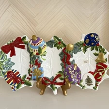 NEW Spode Christmas Tree Tidbit Dish Candy Plate Snack Tray Christmas Holiday