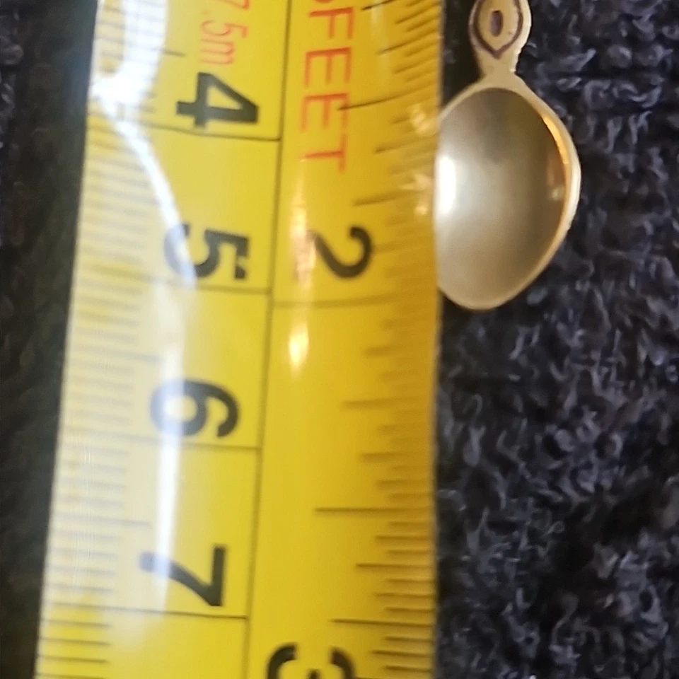 Ложка золотистая животная соль/сахар/перец 2 дюйма x 1/2 дюйма - Изображение 4 из 4