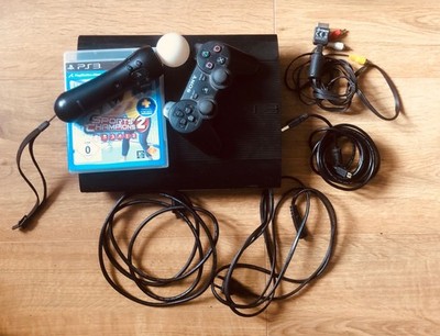 Zubehörpaket  Sony PlayStation 3 Slim 500GB Black + 13 Spiele + Move-Controller
