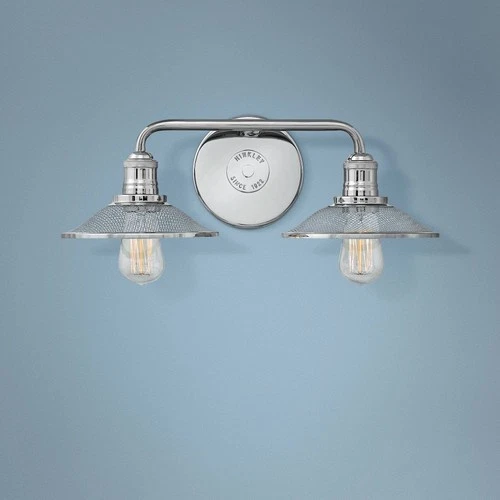 Hinkley Rigby 8 3/4"H Polished Nickel 2-Light Wall Sconce - Picture 1 of 9
