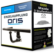 Abnehmbare Anhängerkupplung für MAZDA 3 Stufenheck 10.2003-03.2009 Typ BK Oris