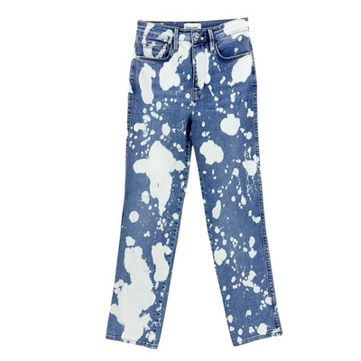 #ad FRAME Jeans Womens 26 Denim Le Sylvie Slender Straight Bering Splash Wash W928 $44.95