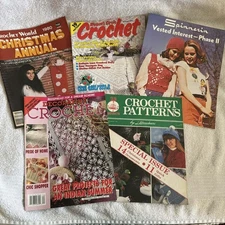 *Vintage Crochet Books - Lot Of 5 Books