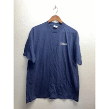 Vintage Dilliards Shirt Dilliard's Shop Blue Short Sleeve Jerzees Tee Large 90s