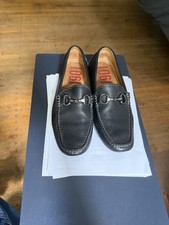 1901 Black Men  s Size 8 Leather Loafers Horse Bit Vintage Early 2000S 90S Y2K  