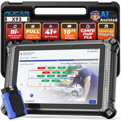 MUCAR X93 Topology Mapping AI Assisted Diagnostic Tool Car Scanner Full Systems