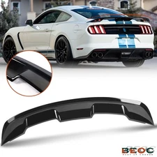 Rear Trunk Spoiler Wing for 2015-2024 Ford Mustang Glossy Black GT500 Style