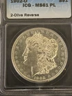 1902 O Morgan Silver Dollar $1 ICG MS61 PL