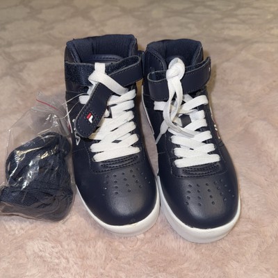 FILA KIDS FASHION SNEAKERS  NAVY/RED Size 12 (unisex)
