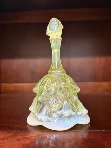 New ListingFenton Lily of the Valley Topaz Opalescent Bell