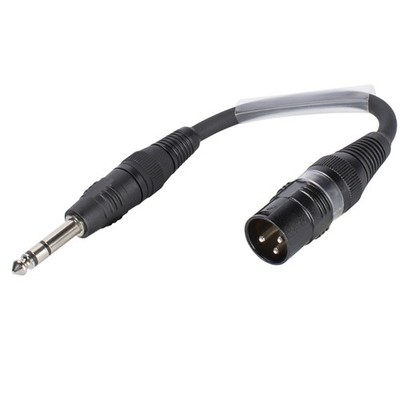Sommer Cable 6,3mm Klinke Stecker male auf XLR 3-pol Road-Adapter SGFDU0015-SW