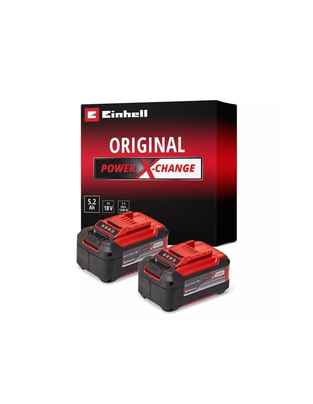 Batterie Einhell da 18V autonomia 5,2 Ah Power X-Change PLUS