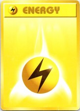 Lightning Energy Base Set Pokemon Japanese Moderately Played