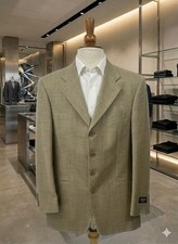Men's Sport Jacket 100 Wool, 4 Button Size 38R, Made In Italy Art.0556