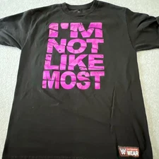 WWE Authentic Shirt Medium Short Sleeve Black Nia Jax