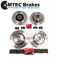 Discos y pastillas de freno delanteros traseros perforados Renault Megane Coupe RS 250 265 Trophy 275