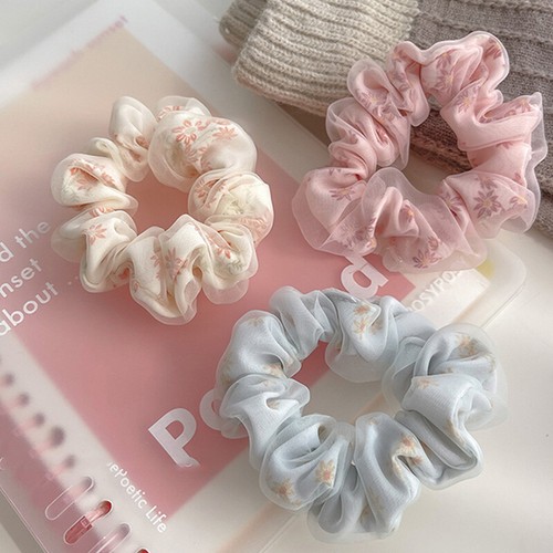 Élastique à Cheveux Organza Double Couche Corde à Cheveux Queue de Cheval vente en gros Élastique C8