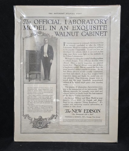 Vintage Edison Phonograph Advertising - Picture 2 of 2