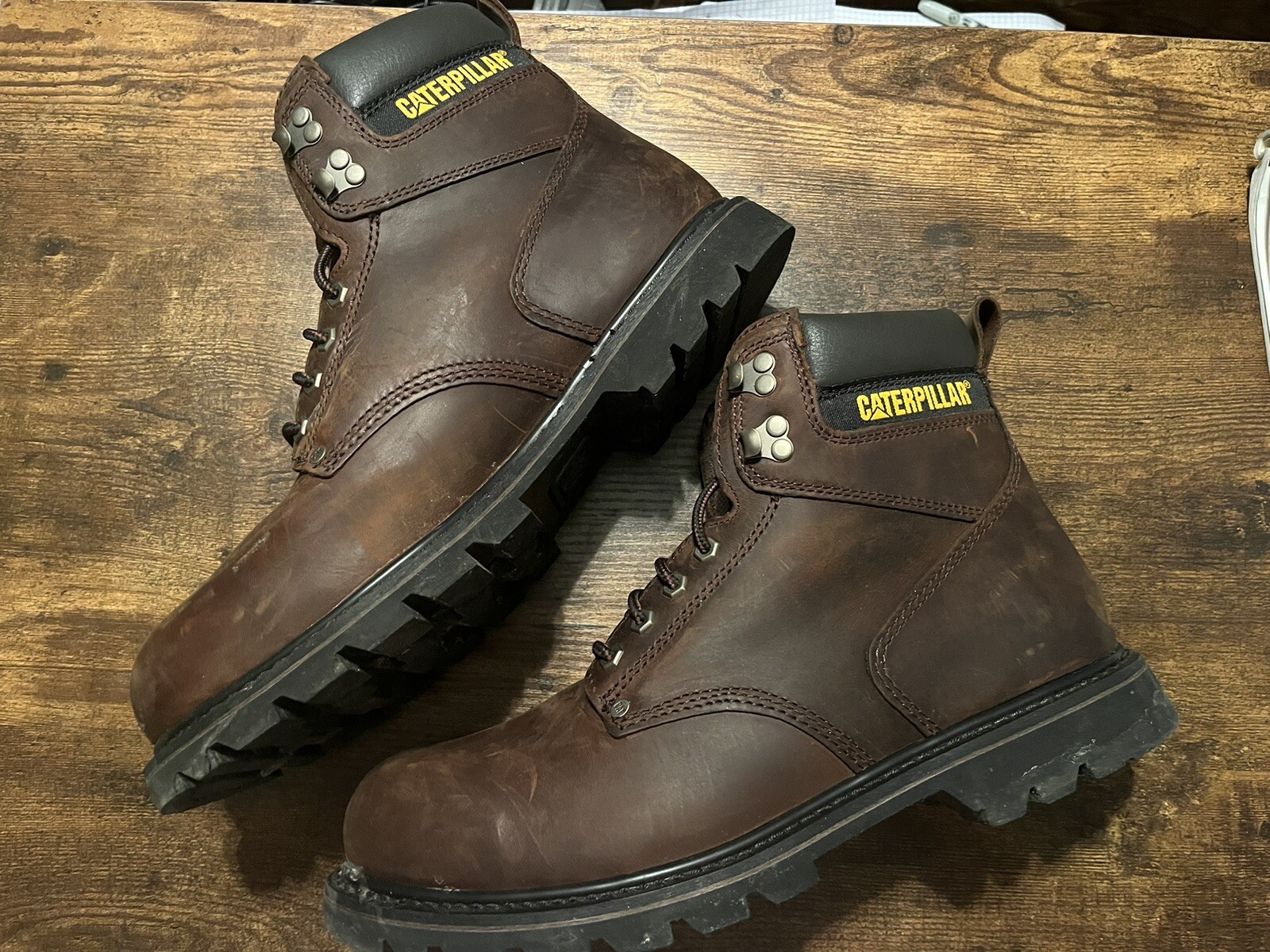 Caterpillar Second Shift ST Steel Toe Men Safety/Work 6" Boots  Size 13 M