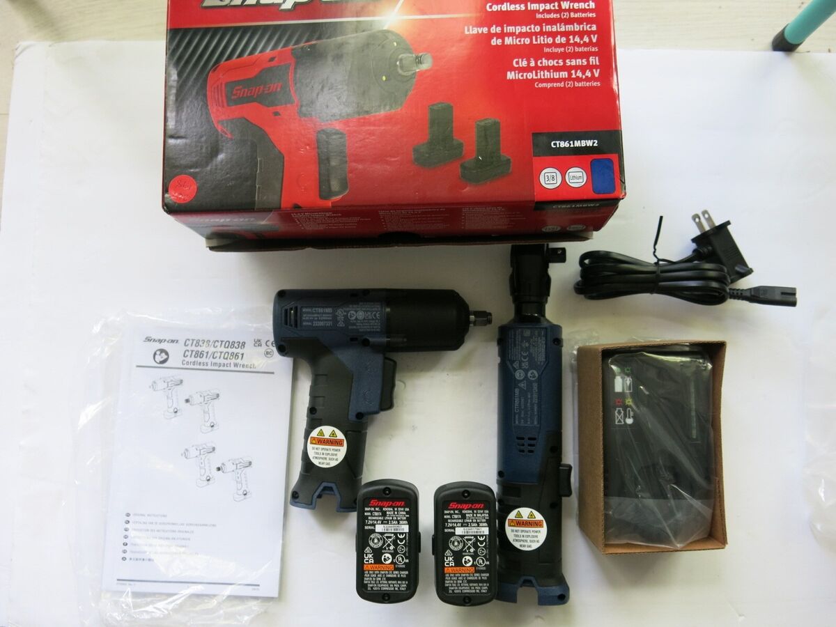 Snap On CT861MB & CTR861 3/8 14.4v Cordless Ratchet Impact Snap On CT861MB & CTR861 3/8 14.4v Cordless Ratchet Impact