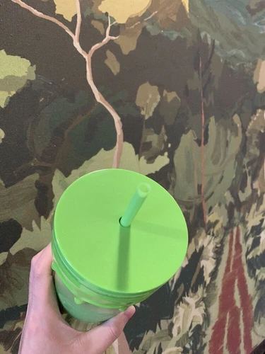 Bicchiere 24 oz 2024 Halloween melma verde fluorescenza tazza festa carnevale - Foto 3 di 4