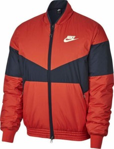 red nike bomber jacket