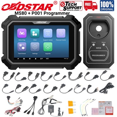 OBDSTAR MS80 Universal Motorcycle Diagnostic Scanner Coding With P001 Programmer