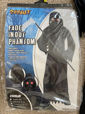 Child Fade In Fade Out Phantom Halloween Costume Medium 8-10