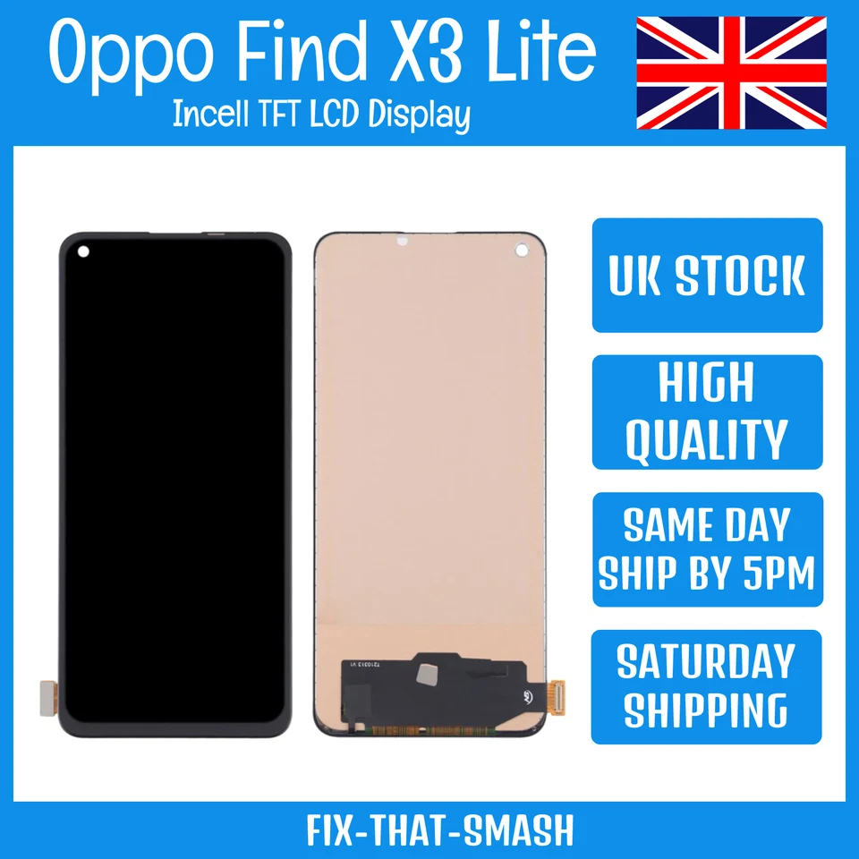 Oppo Find X3 Lite Incell CPH2145 Replacement Incell TFT LCD Screen Display Touch