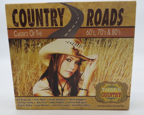COUNTRY ROADS Classics of The 60's 70's & 80's (CD, 2008) NEW 3 Disc Set