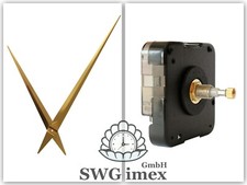 Quarz Uhrwerk  extra lang groß Uhrzeiger Satz Riesig Metall 40 cm Gold 74